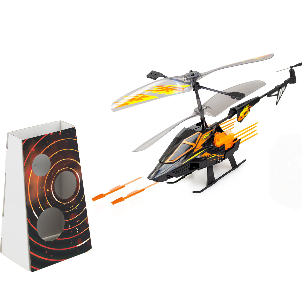 Hélicoptere Télécommandé - FLYBOTIC - Helico Hover Blast - 23 cm - orange et noir - des 8 ans