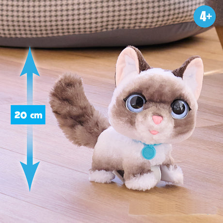 Jouet interactif - FURREAL FRIENDS - Chaton Grand Marcheur 23 cm - Animal interactif avec laisse