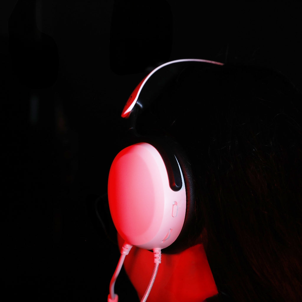 Casque gamer - KONIX - Circum-aural filaire Nexus - Nintendo Switch 2 - Haut-parleurs 40 mm - Micro - Jack 3.5 mm - Blanc