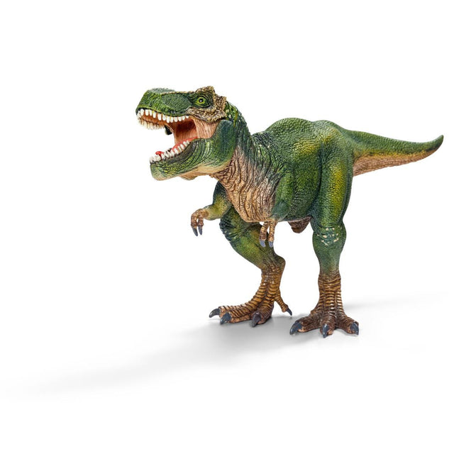 Figurine T-Rex vert, Tyrannosaure Rex avec mâchoire mobile, jouet dinosaure pour enfants, des 4 ans, Schleich 14525 DINOSAURS