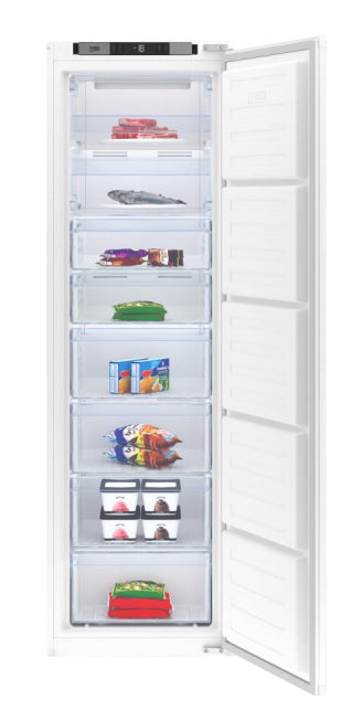 Congélateur armoire - BEKO - BFNA247E40SN - Intégrable - 6 tiroirs + 1 compartiment - 10 kg/24h - Classe E -  177,5x54x54,5