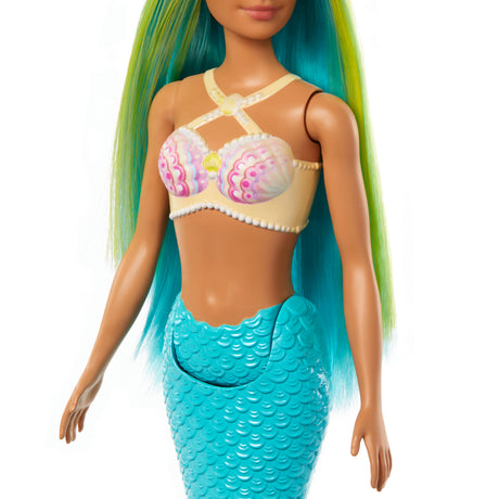 Barbie-Poupées Sirenes avec cheveux et nageoire colorés et serre-tete HRR03