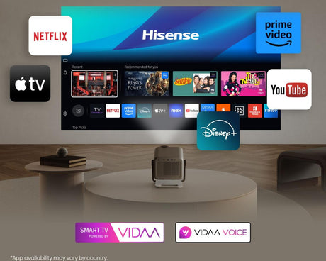 Vidéoprojecteur - HISENSE - M2SE Pro - 4K UHD - Triple Laser Trichroma - 1150 ANSI Lumens - Smart TV VIDAA - Dolby Vision