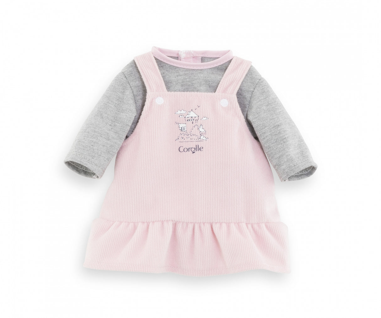 Robe et T-Shirt Bords de Loire - COROLLE - Vetements - Pour Poupon 36cm- Des 2 ans