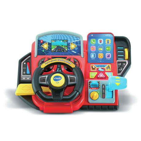 Simulateur de conduite pour enfant - VTECH Super Console Turbo Pilote - Écran couleur et 20 jeux inclus