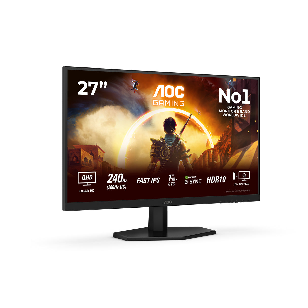 Ecran 27" AOC Gaming G4 Q27G42ZE Quad HD 240Hz (Noir)