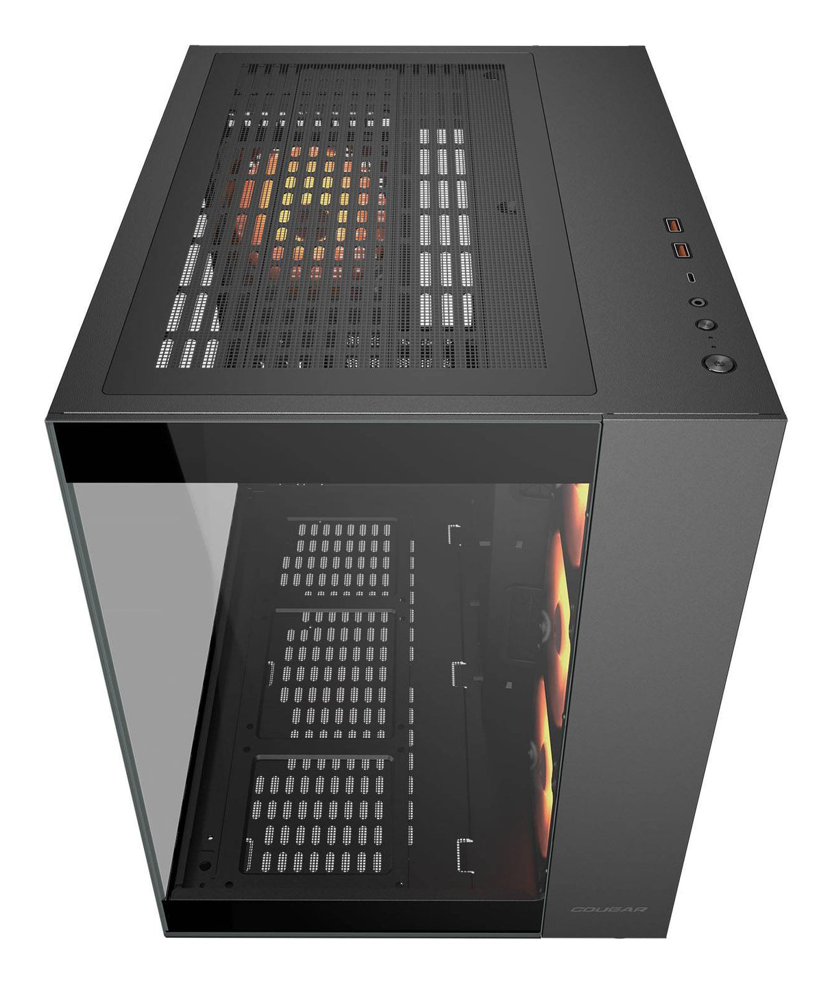 Boitier Moyen Tour ATX Cougar FV150 RGB avec panneaux vitrés (Noir)