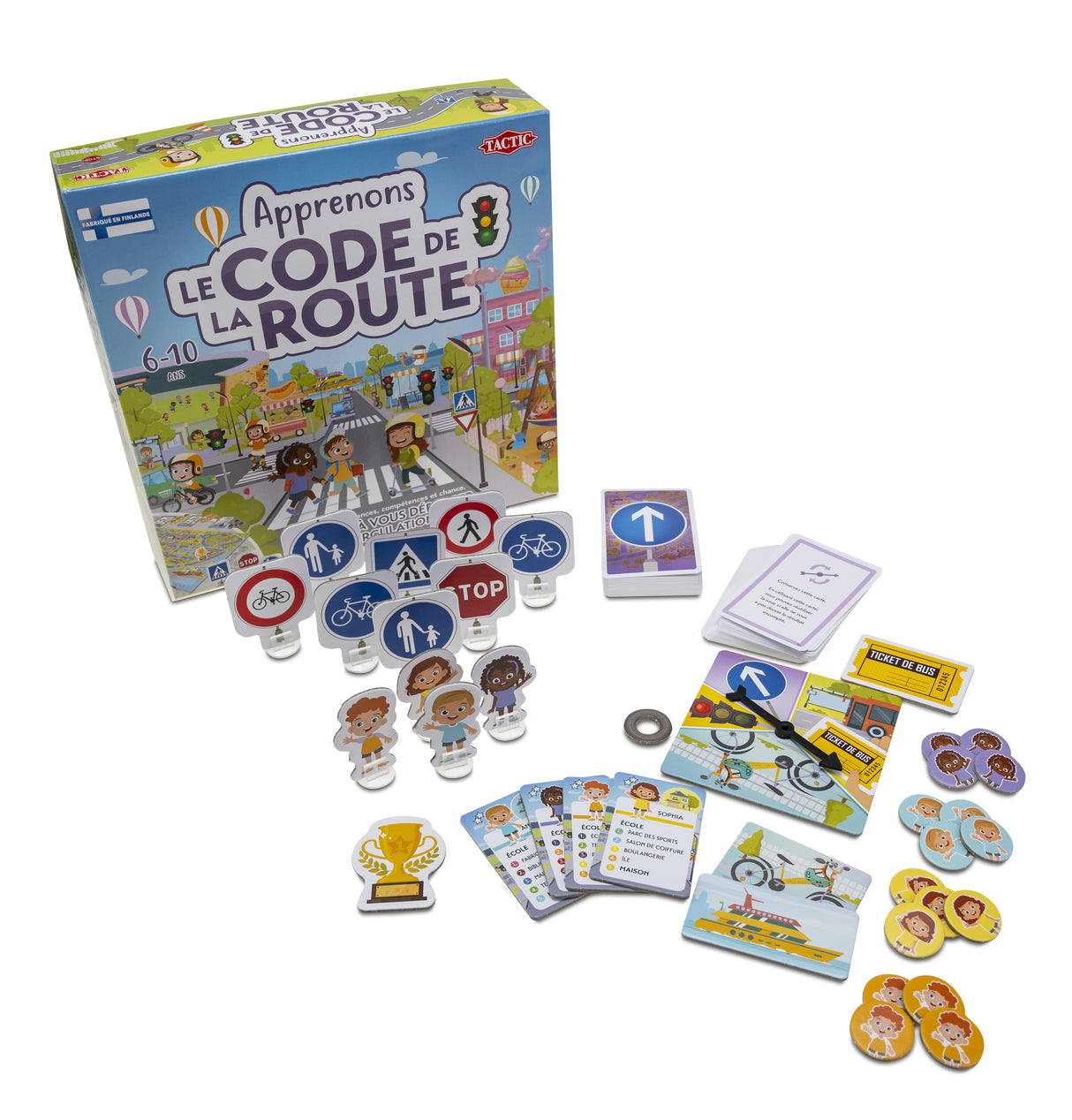Apprenons le Code de la Route - Jeu éducatif - TACTIC - 2 joueurs et plus - Des 6 ans