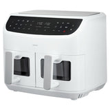 Friteuse a Air Chaud - MEDION - P20 XXL Twin - 2600 W - 2 paniers - 9 programmes - Blanc