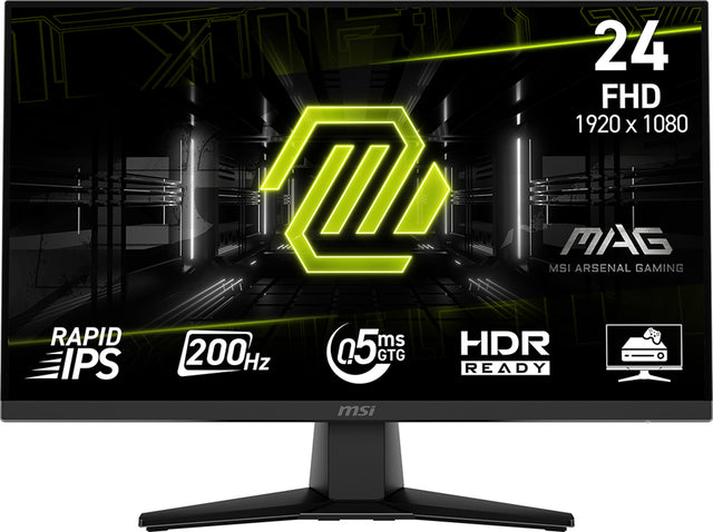 Ecran PC Gamer - MSI - 24 - FHD - 200Hz - Dalle IPS - 0,5ms - MAG242F