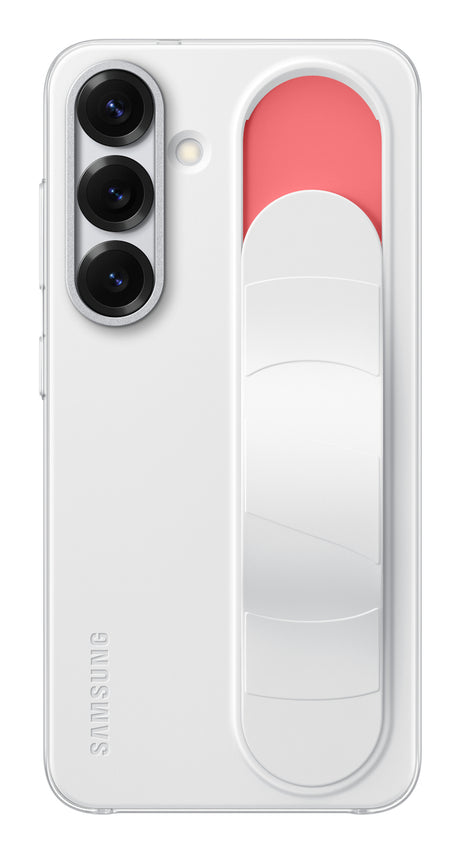 Coque - Samsung - Galaxy S25 - Blanc - Fonction Support - Laniere Intťgrťe