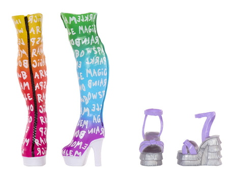 Rainbow High - Amaya's Rainbow Closet Playset -  Poupée exclusive incluse - Tenues - Chaussures - Sacs - Porte-vetements - Des 4 ans