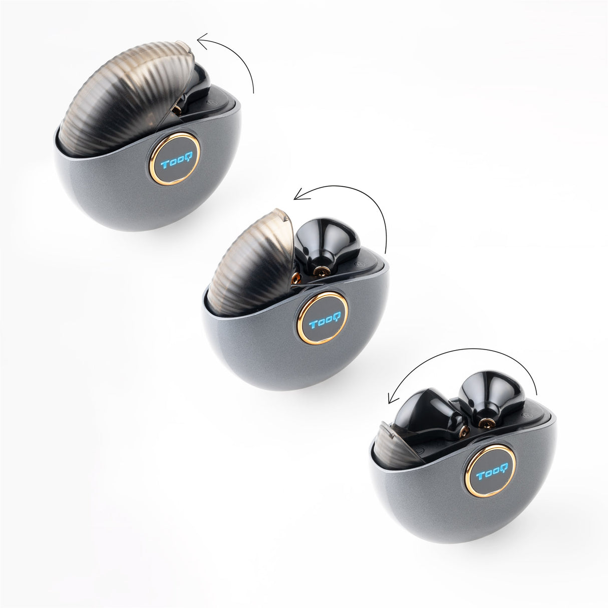 Ecouteurs sans fil Bluetooth TooQ Snail (Noir)