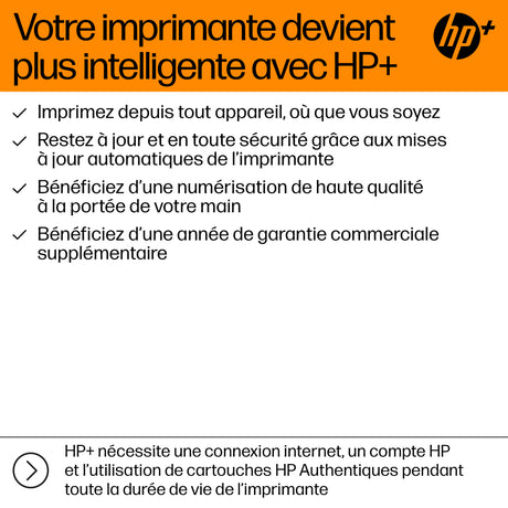 Imprimante tout-en-un HP OfficeJet Pro 8124e jet d'encre couleur avec 3 mois d'Instant Ink inclus avec HP+
