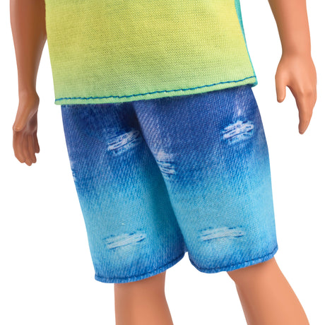 Barbie-Fashionistas-Poupée Ken Avec Débardeur Dégradé Et Short En Jean - 3ans+ - HYV00