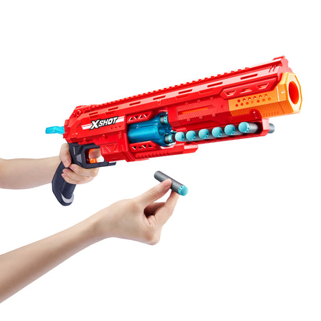 Lanceur de fléchettes - ZURU - X-SHOT Caliber - Barillet rotatif - Portée 27m - 16 fléchettes incluses