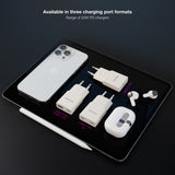Chargeur secteur Nanocable 2x USB-C 20W (Blanc)