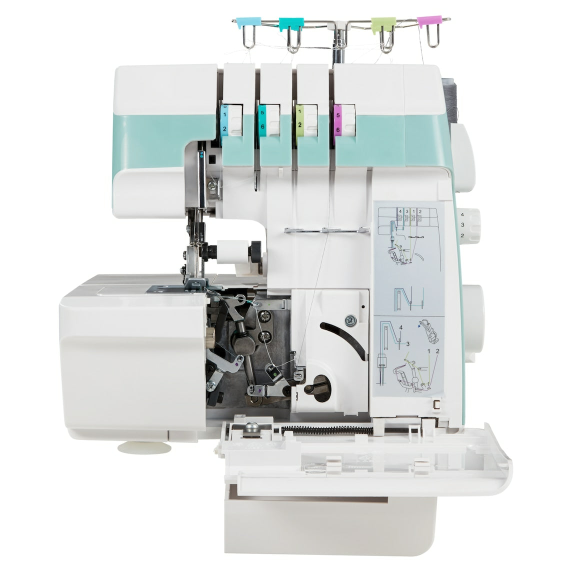 Surjeteuse - MEDION - SO 90 - 91W - Type d'aiguille 11, 14, 16 - 1200 tr/min - LED - Rose