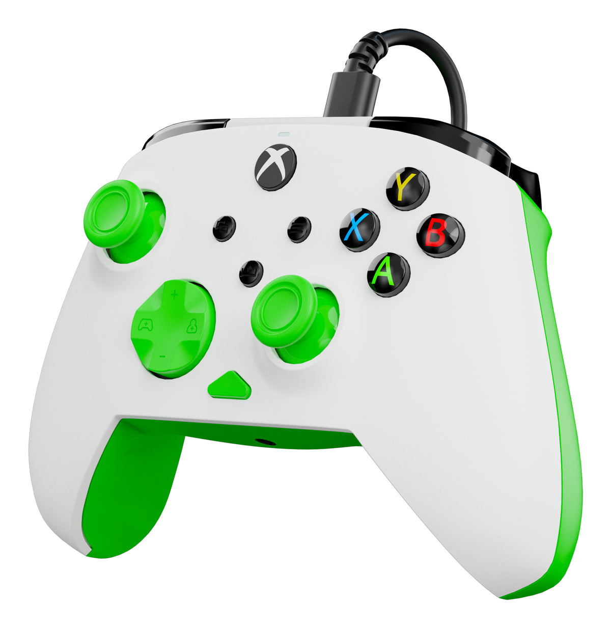 Manette de jeu - Xbox Series X|S, Xbox One et PC - Rematch Core - RGB - Filaire - Blanc / Vert - TURTLE BEACH