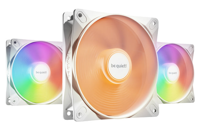 Lot de 3 Ventilateurs de boitier be quiet! Light Wings LX High Speed RGB - 12cm (Blanc)