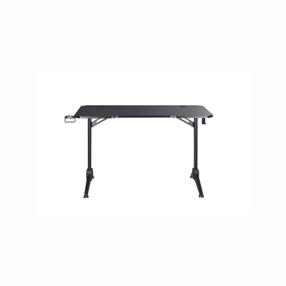 WE Gamium Bureau gamer avec support casque et gobelet - structure en métal - pla