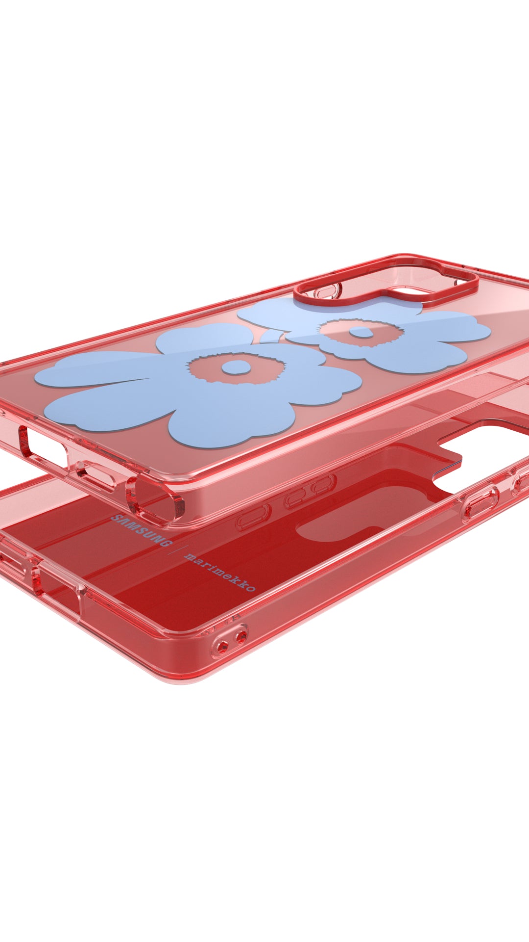 Coque pour Samsung Galaxy S25 Ultra Motif Floral Unikko Samsung Rouge