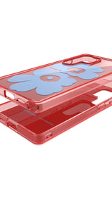 Coque pour Samsung Galaxy S25 Ultra Motif Floral Unikko Samsung Rouge