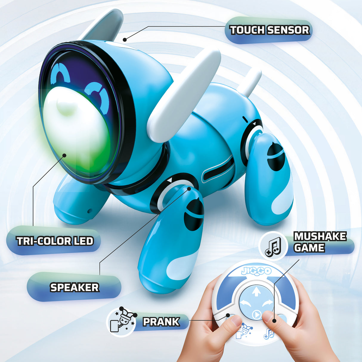 Chien radiocommandé - SILVERLIT - JIGGO - Multicolore - Interactif - Pour enfants a partir de 5 ans