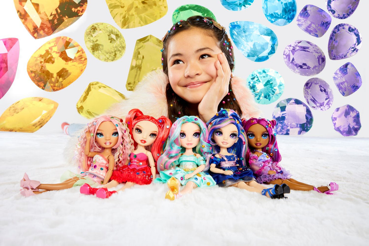 Rainbow High - Poupée Mannequin Be Dazzling - Adeline Rose - 28 cm - Pierres précieuses scintillantes et accessoires inclus