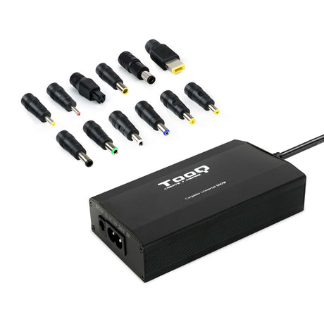 Chargeur universel TooQ 100W - 12 embouts (Noir)