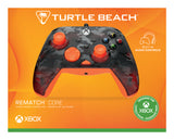 Manette de jeu - Xbox Series X|S, Xbox One et PC - Rematch Core - RGB - Filaire - Camouflage Noir / Orange - TURTLE BEACH
