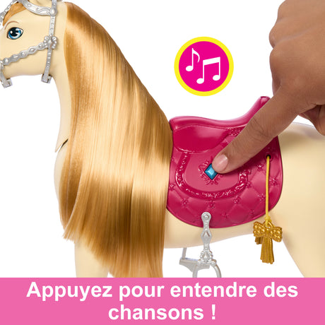 LES MYSTeRES DE BARBIE - a la Poursuite du Cheval Perdu Barbie et son cheval Tornade, HXJ42