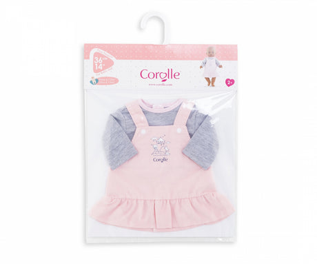 Robe et T-Shirt Bords de Loire - COROLLE - Vetements - Pour Poupon 36cm- Des 2 ans