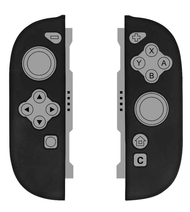 Coque de protection pour manettes Joy-Con - KONIX - Nintendo Switch 2 - Silicone - Antichoc - Anti-rayures - Anti-poussiere - Noir
