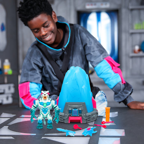 Cryo Lab - MOOSE TOYS - Mr. Beast Lab - 18 cm, 30 Lumieres et Sons, 2 Fauves a Collectionner