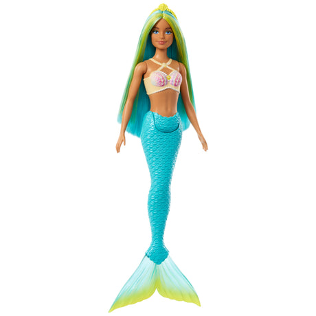Barbie-Poupées Sirenes avec cheveux et nageoire colorés et serre-tete HRR03