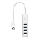 Hub 4 ports USB 3.0 2 alimentations possibles PC ou secteur Inclus c ble micro U