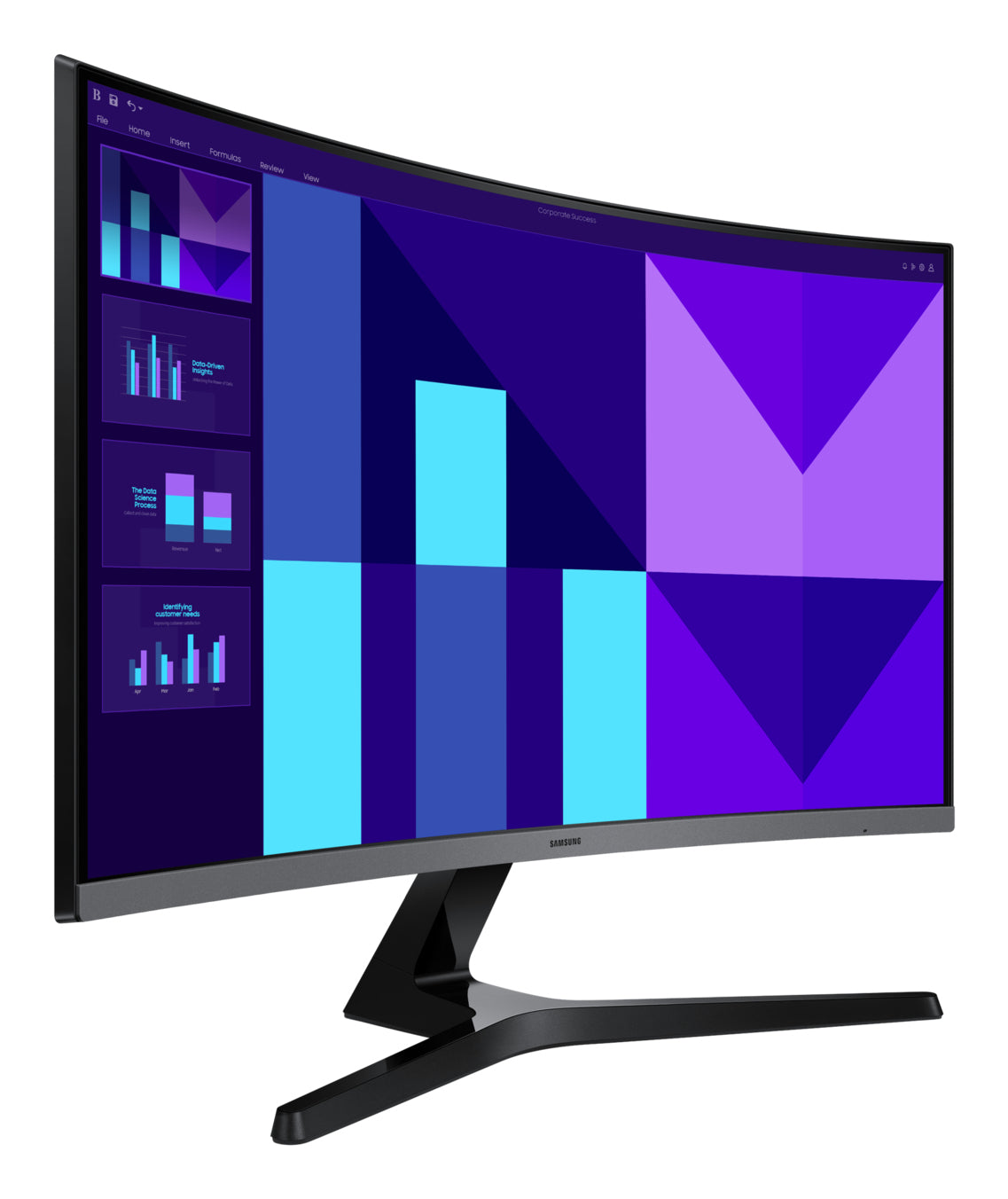 Ecran PC Incurvé - SAMSUNG - 27 - FHD - 100Hz - Dalle VA - 4ms - LS27D390GAUXEN
