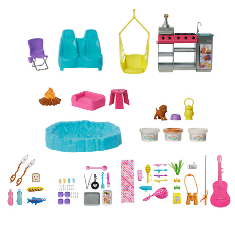 Barbie - Camping Car de Reve - plus de 60 accessoires - Barbie - HRJ78