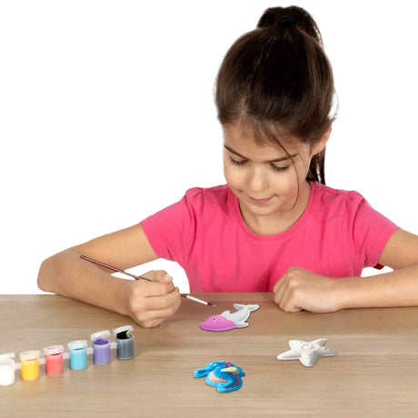 Moulage et peinture - SES CREATIVE - Hobby Pink - Créatures de l'océan - Loisir créatif enfant - Idée cadeau - Age : 5+