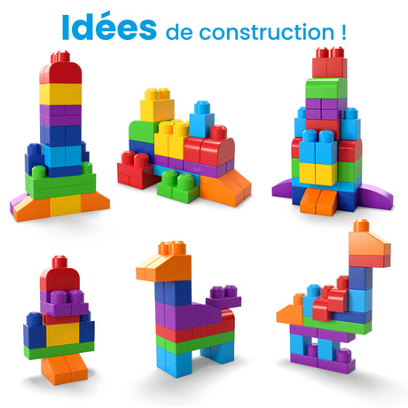 Mega Bloks - Sac Medium Classique 60 briques - Briques de construction  - 12 mois et + DCH55