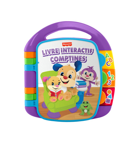 Fisher-Price - Livre Interactif Comptines - Livre bébé - 6 mois et + CDH39