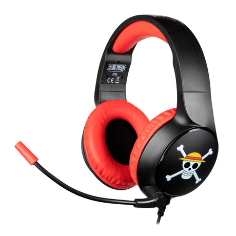 Casque gaming filaire - KONIX - One Piece - PC, PS4, PS5, Switch et Xbox - Microphone - Câble 1,5 m - Prise Jack 3,5 mm - Luffy
