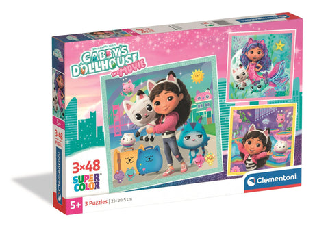 CLEMENTONI - 3x48 pieces - Gabby's Dollhouse