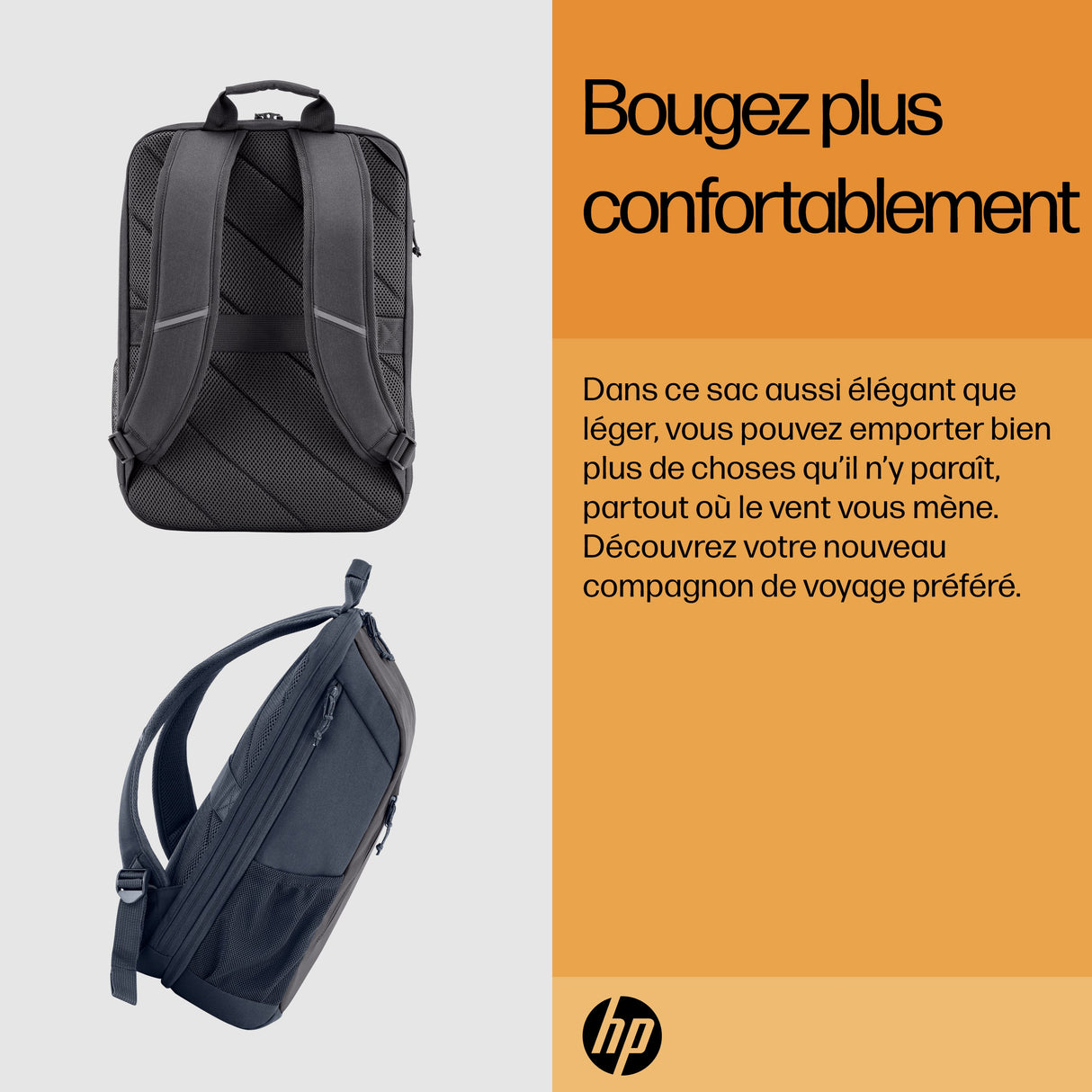 Sac ïÂ¿Â½ Dos Ordinateur Portable HP Travel 15,6"max (Noir)