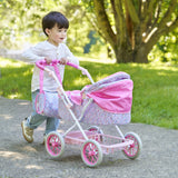 Accessoires poupons - COROLLE - Landau Floral - pour poupons 36 a 52 cm - des 3 ans
