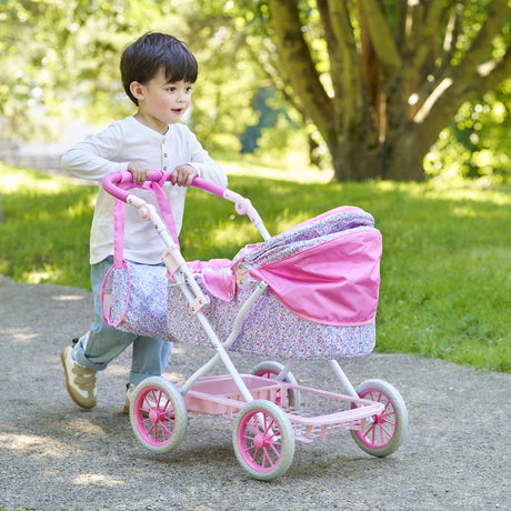 Accessoires poupons - COROLLE - Landau Floral - pour poupons 36 a 52 cm - des 3 ans
