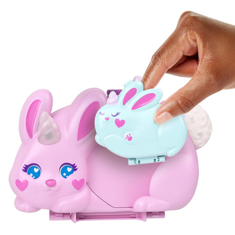 Polly Pocket - Coffret 2 en 1 Lapin - Avec 2 figurines et 12 accessoires - Polly Pocket - JFT88