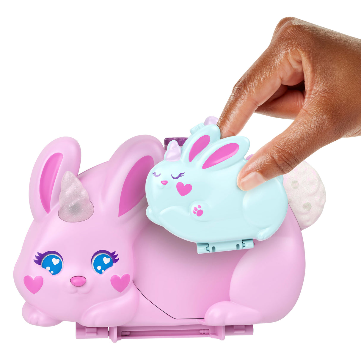 Polly Pocket - Coffret 2 en 1 Lapin - Avec 2 figurines et 12 accessoires - Polly Pocket - JFT88