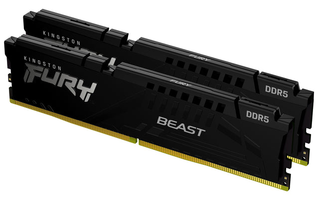 Kit Barrettes mémoire 32Go (2x16Go) DIMM DDR5 Kingston Fury Beast  5600MHz (Noir)